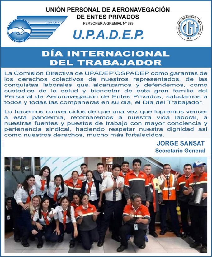 El saludo a la gran familia de UPADEP