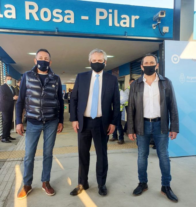 FERROVIARIOS: El Presidente Alberto Fernández inauguró la estación Villa Rosa (Pilar)
