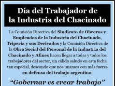 SOEICHA: 30 de agosto Día del Trabajador de la Industria de CHACINADOS