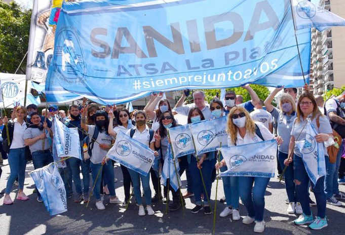 LEALTAD: ATSA La Plata y la Agrupación AZUL y BLANCA en la Marcha del Día de la Lealtad
