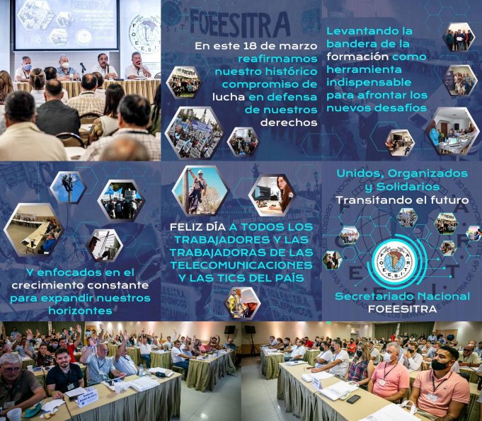 La FOEESITRA celebra el DÍA del TRABAJADOR y TRABAJADORA de las TELECOMUNICACIONES y TICS