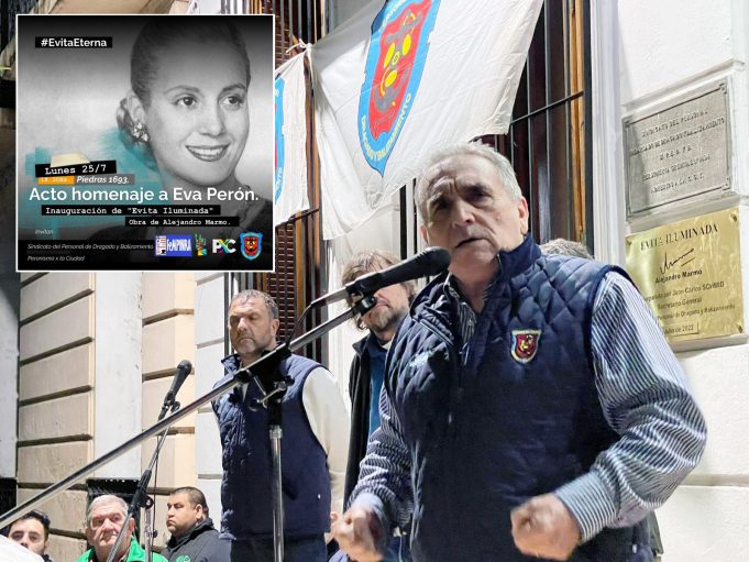 DRAGADO y BALIZAMIENTO reivindicó la figura de EVITA en la víspera de los 70 años de su partida