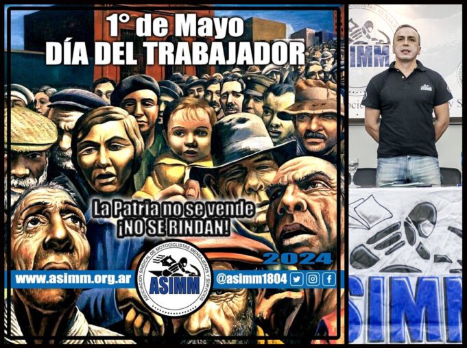 MOTOQUEROS: La ASIMM conmemoró el Día del Trabajador remarcando que «este es un 1° de MAYO de LUCHA»