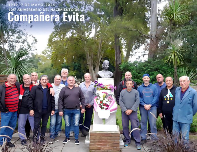 SOECRA: Sindicato Obreros y Empleados de Cementerios ADHIERE al PARO NACIONAL y rinde homenaje a EVITA