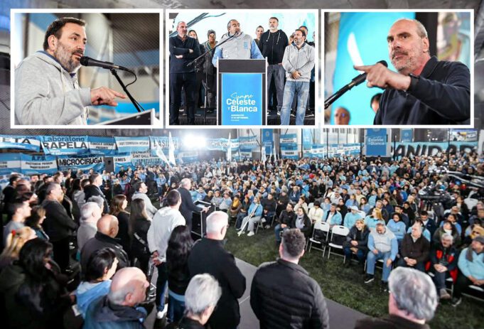 ATSA BA ELECC 7 AGO: La CELESTE y BLANCA cerró campaña en acto multitudinario en el «PAPA FRANCISCO»