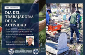 El SOECRA celebró el Día del Trabajador y Trabajadora de Cementerios, Cocherías y Crematorios
