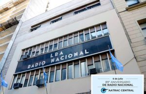 RADIO NACIONAL: AATRAC saludó a los trabajadores de la emisora pública en el 89° aniversario fundacional