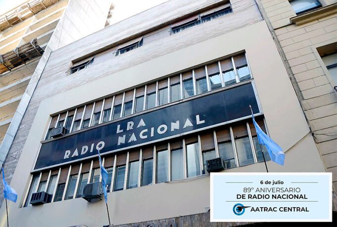 RADIO NACIONAL: AATRAC saludó a los trabajadores de la emisora pública en el 89° aniversario fundacional
