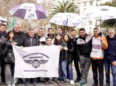 AERONAVEGANTES marchó al Congreso junto a su Consejo de Jubilados en defensa de sus derechos